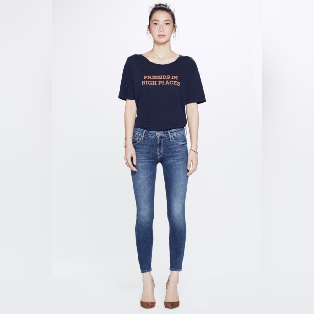 MOTHER High Waisted Looker Crop